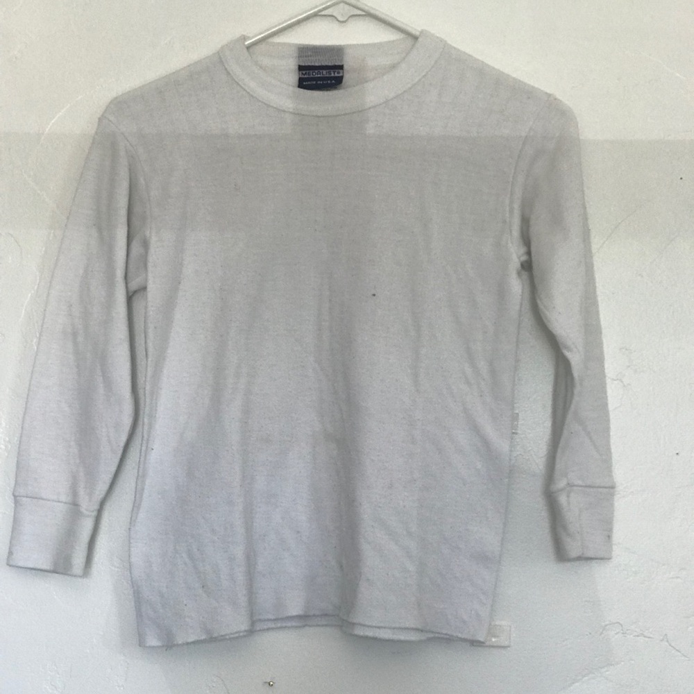 White long sleeve top